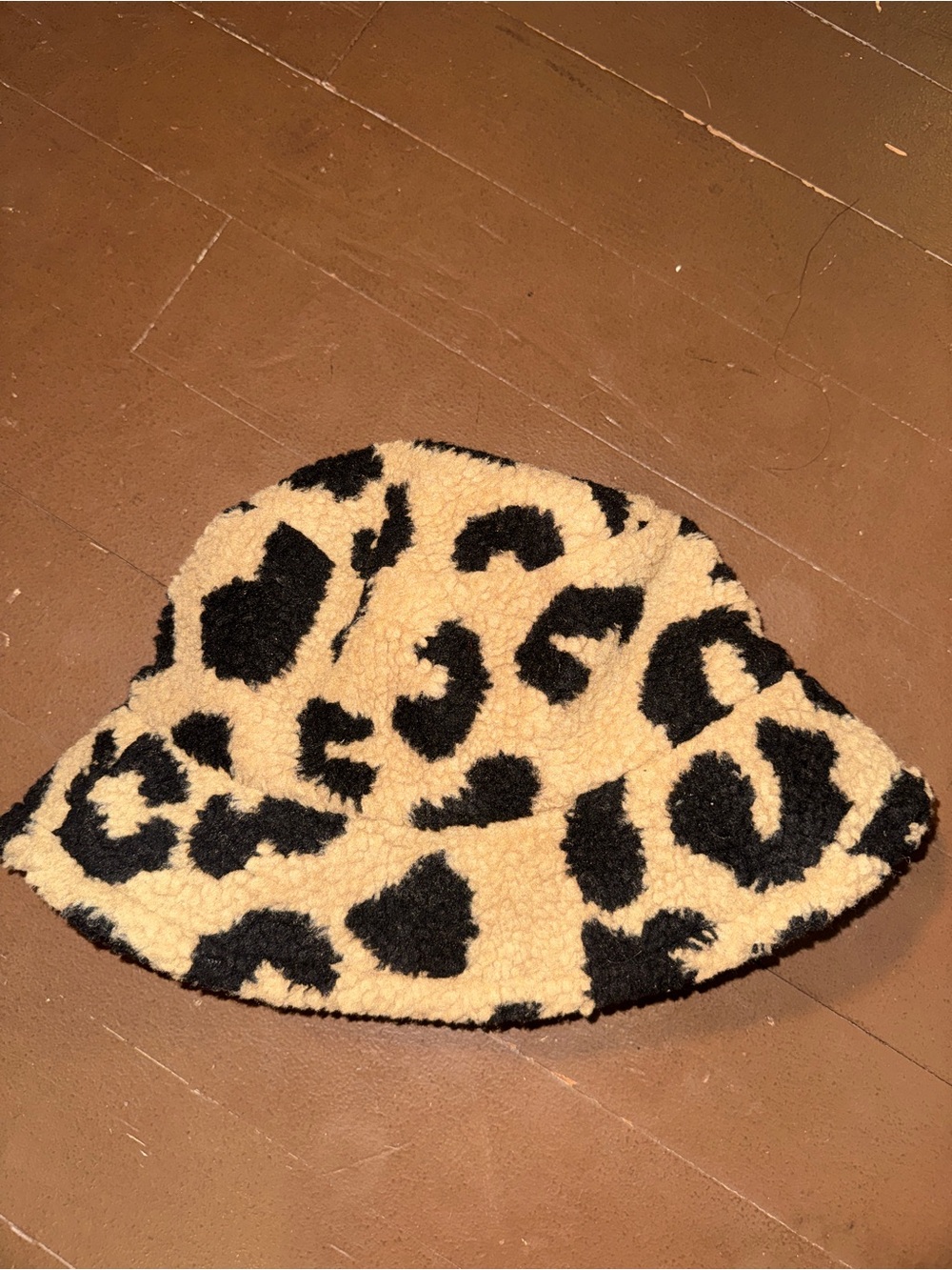 Free People Sherpa Leopard Bucket Hat